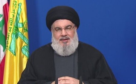 نصرالله خطاب به رهبر انقلاب: چشم امید همه مظلومان به رهبری حکیمانه شماست