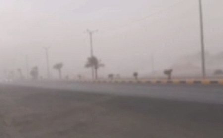 طوفان گرد و خاک در بندرعباس