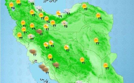 رگبار و رعدوبرق در شمال‌غرب و جنوب کشور
