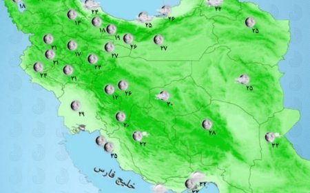 رگبار و رعدوبرق در استان‌های شمالی کشور