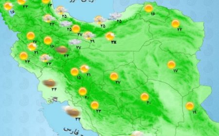 جو آرام در اکثر مناطق کشور