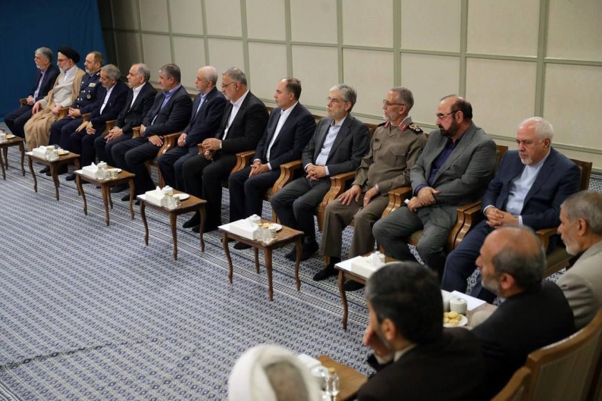 ‏حضور دکتر ظریف معاون امور راهبردی رییس جمهور در دیدار اعضای دولت چهاردهم با رهبر انقلاب