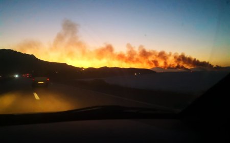 آتش سوزی عمدی در حاشیه دریاچه مهارلو