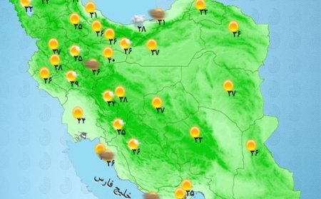 رگبار باران در استان‌های شمالی کشور