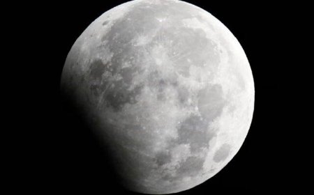 وقوع ماه گرفتگی جزئی در روز چهارشنبه