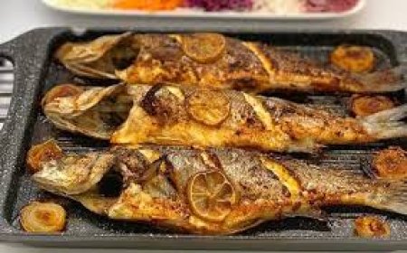 طرز تهیه ماهی قزل با سبزیجات