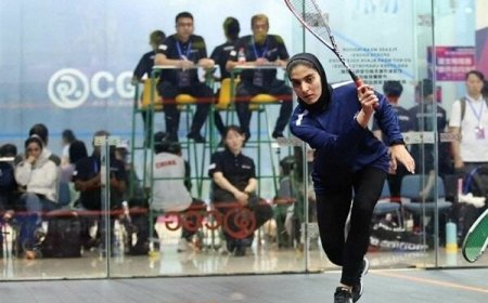 کسب اولین مدال طلای تاریخ اسکواش بانوان توسط اقتداری
