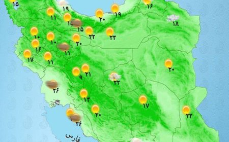 تداوم بارش‌ در استان‌های شمالی کشور