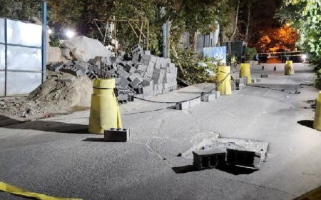 جزئیات فروریزش زمین در چیذر