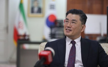 خوانندگی سفیر کره‌ جنوبی در تهران؛ ترسون لرزون اومدم در خونتون!