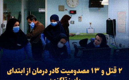 ۲ قتل و ۱۳ مصدومیت کادر درمان از ابتدای پاییز تاکنون