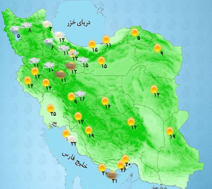 تداوم بارش‌ها در مناطق شمالی کشور