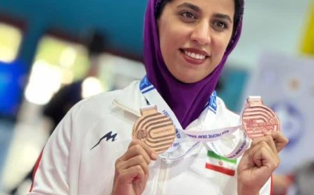 بانوی تکواندو کار فسایی ۲ نشان برنز بازی های آسیایی ناشنوایان را گرفت