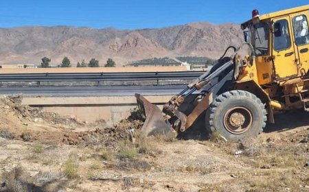 لایروبی بخشی از رودخانه های شهرستان آباده در استان فارس