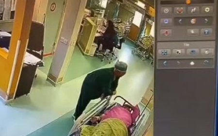 لحظه سکته پزشک مشهدی در حین طبابت