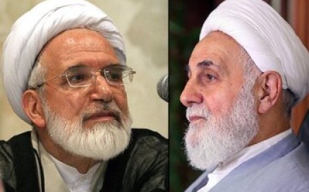 ببینید| دیدار مهدی کروبی و علی‌اکبر ناطق‌نوری بعد از ۱۵ سال