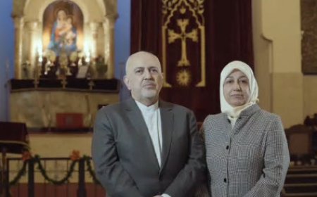 پیام تبریک محمدجواد ظریف و همسرش به مناسبت میلاد حضرت مسیح