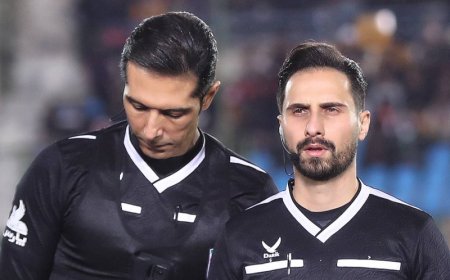 عکس| داور بازی پرسپولیس با دوربینی روی تن
