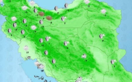 رگبار پراکنده در جنوب شرق کشور
