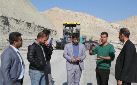بازدید فرماندار جم از پروژه اصلاح محور جم-سیراف