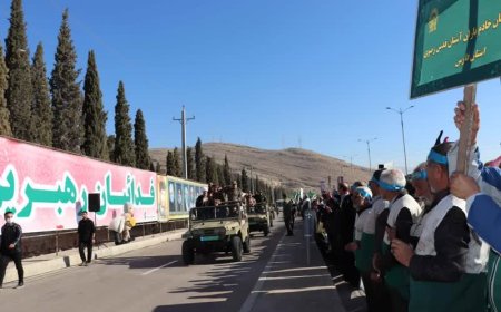 خادم یاران شیرازی پرتوان و باشکوه در رزمایش ۵۰ هزار نفری پیامبر اعظم ۱۹