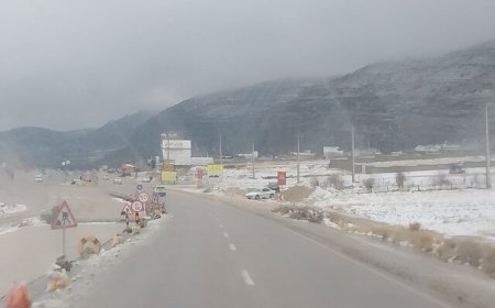 بارش برف خفیف در ۷ محور مواصلاتی فارس