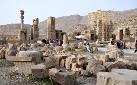 فروپاشی گل ستون هخامنشی تخت جمشید صحت ندارد