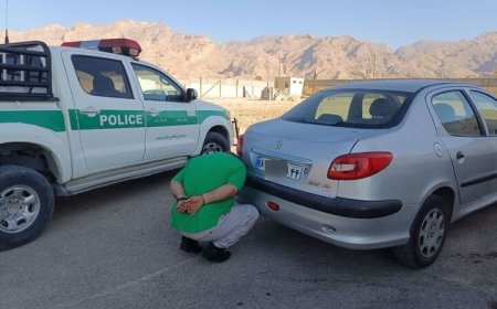 سرقت خودرو از تهران و کشف در داراب فارس