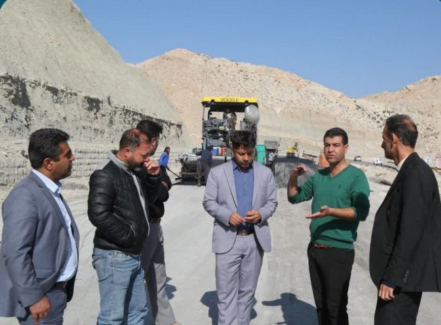 بازدید فرماندار جم از پروژه اصلاح محور جم-سیراف