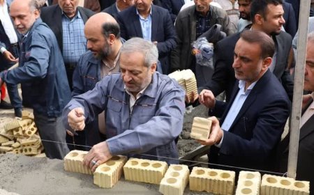 خشت‌گذاری نمادین وزیرآموزش و پرورش برای حذف مدارس سنگی
