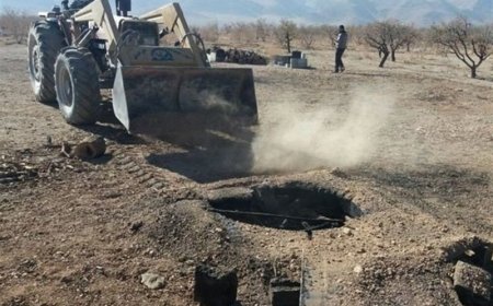 پُر کردن ۴۰ چاه غیرمجاز کشاورزی در استهبان