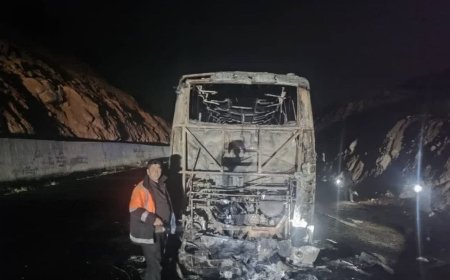 خطر  از بیخ گوش ۴۴ مسافر گذشت هوشیاری راننده فاجعه را مهار کرد