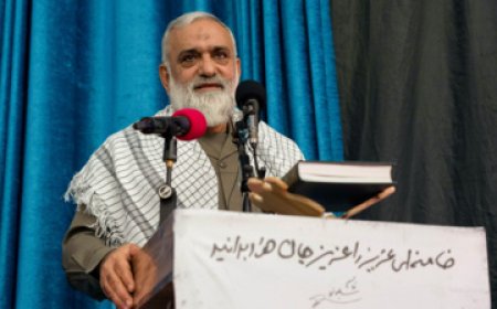 آیین بزرگداشت شهید"حسن‌ذاکری‌"در قشم برگزار شد