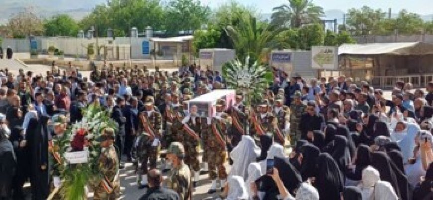تشییع پیکر پاک جانباز شهید عوض آزموده قهرمان پارالمپیک ها