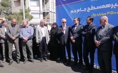 فیلم| آیین گشایش تقاطع غیر همسطح جام جم
