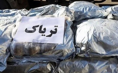 زمین گیر شدن قاچاقچی مواد مخدر با ۳۰ کیلو تریاک در شهرستان میناب
