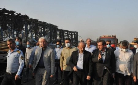 اظهارات رئیس صدا و سیما در بازدید از محل انفجار بندر شهید رجایی بندرعباس