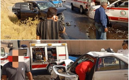 فوتی های حادثه تصادف محور دالکی کنارتخته به ۵ نفر رسید