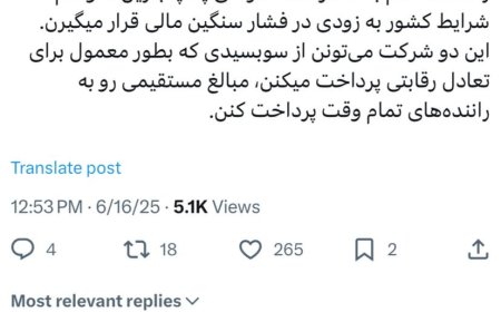 مدیرعامل سابق تپسی: اسنپ و تپسی از رانندگان خود در این شرایط حمایت کنند