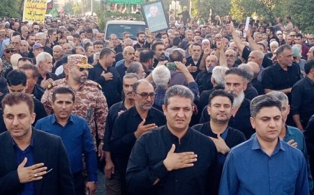 پیکر سرلشکر شهید فضل‌الله نوذری در کازرون آرام گرفت