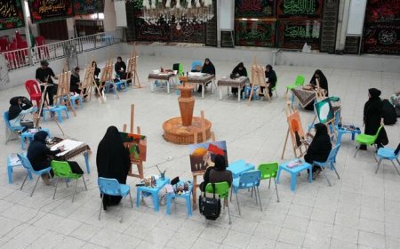کارگاه نقاشی و تصویرسازی «ایران حسین» در بوشهر برگزار شد