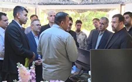 بازدید استاندار فارس از اردوگاه مهاجران افغان در حال خروج