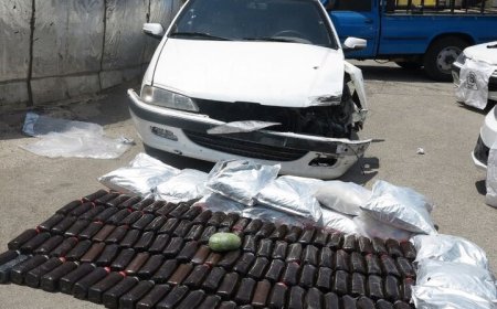 توقیف پژو حامل ۲۴۴ کیلو تریاک در محور قیروکارزین-جهرم