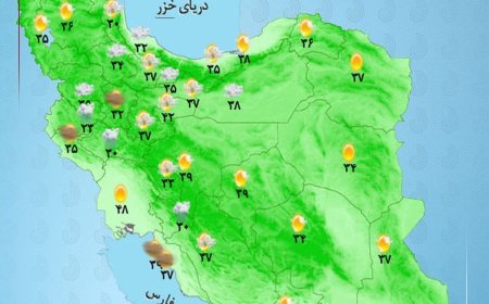 رگبار و رعدوبرق در مناطق شمال‌غربی کشور