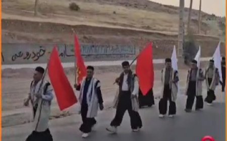 کاروان چوقا پوشان ایذه ای به مرز شلمچه رسیدند