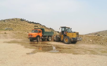توقف عملیات برداشت مصالح از رودخانه قره‌آغاج