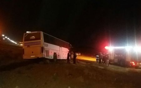 واژونی اتوبوس حامل زائران ایرانی / مصدومیت ۴۰ نفر