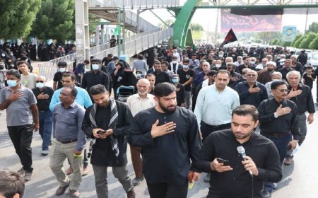 برگزاری مراسم جاماندگان پیاده روی اربعین حسینی در هرمزگان