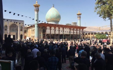 شاه چراغ (ع) ، در سوگ برادر