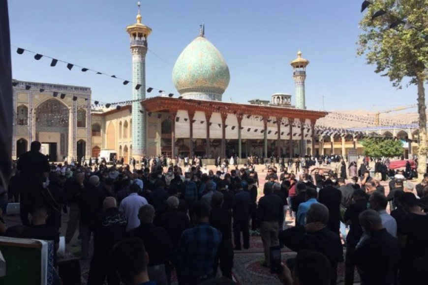شاه چراغ (ع) ، در سوگ برادر